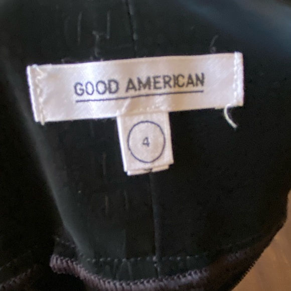Good American The Croc Exec Black High Waist Faux Leather
Pants SZ 4 - Picture 14 of 16